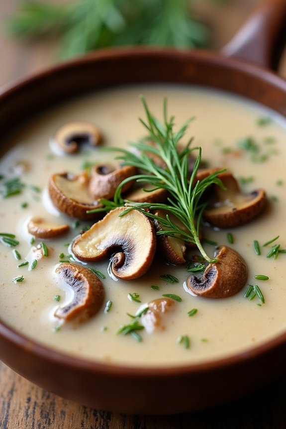 creamy finnish mushroom soup