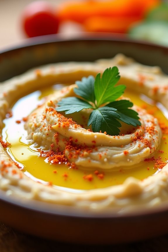 creamy mediterranean chickpea dip