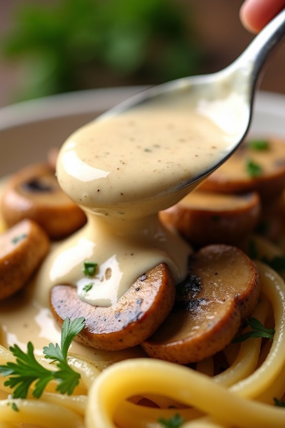 creamy mushroom sauce recipe