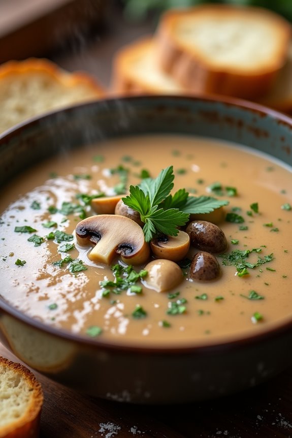 creamy mushroom soup delight