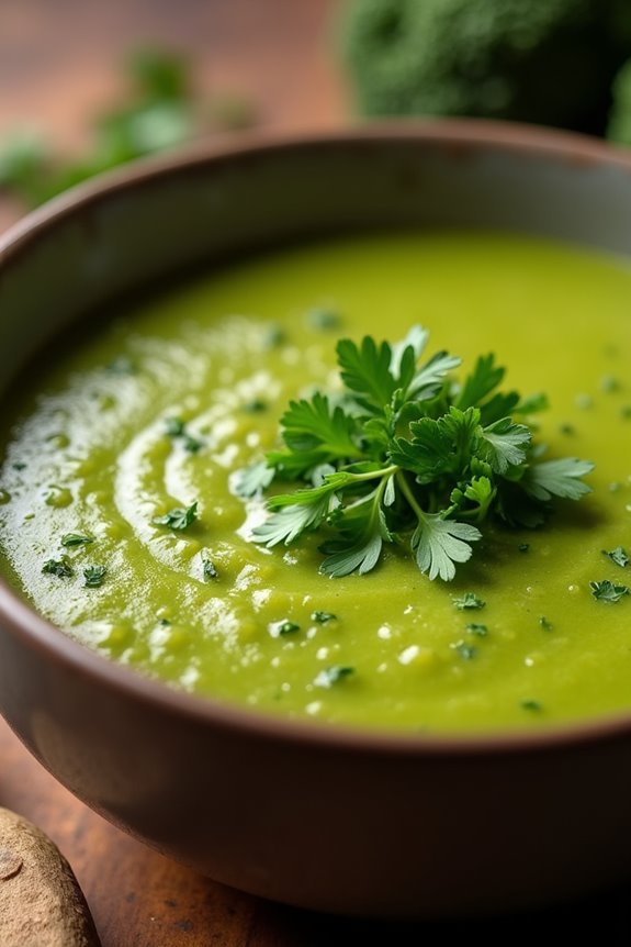 creamy nutritious broccoli soup