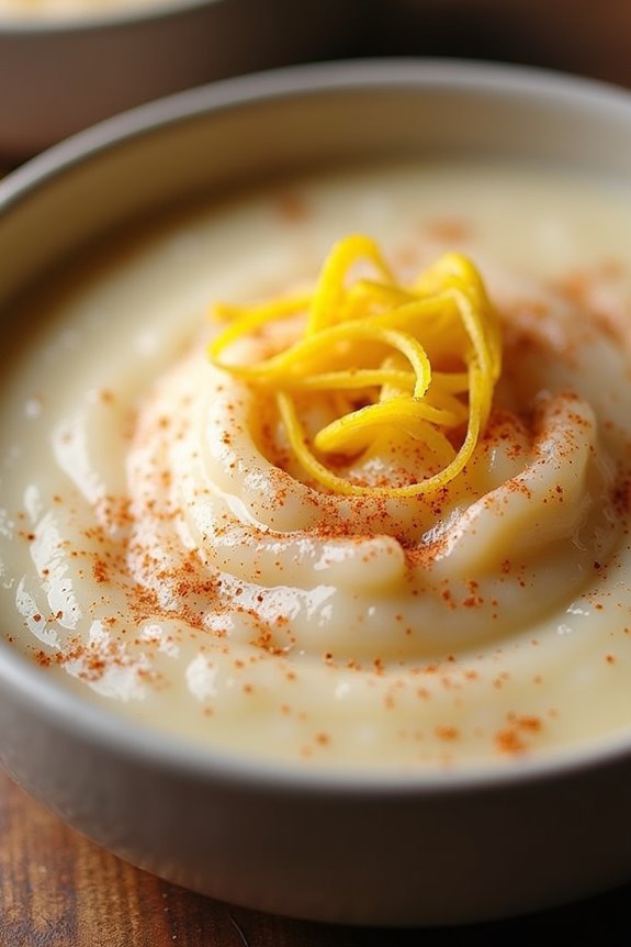 creamy portuguese rice pudding