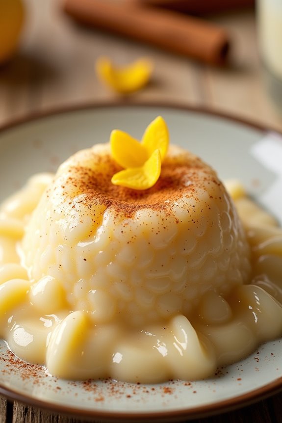 creamy portuguese rice pudding