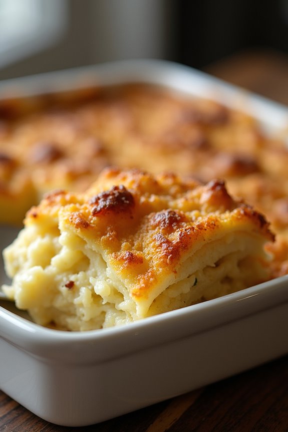 creamy potato anchovy casserole