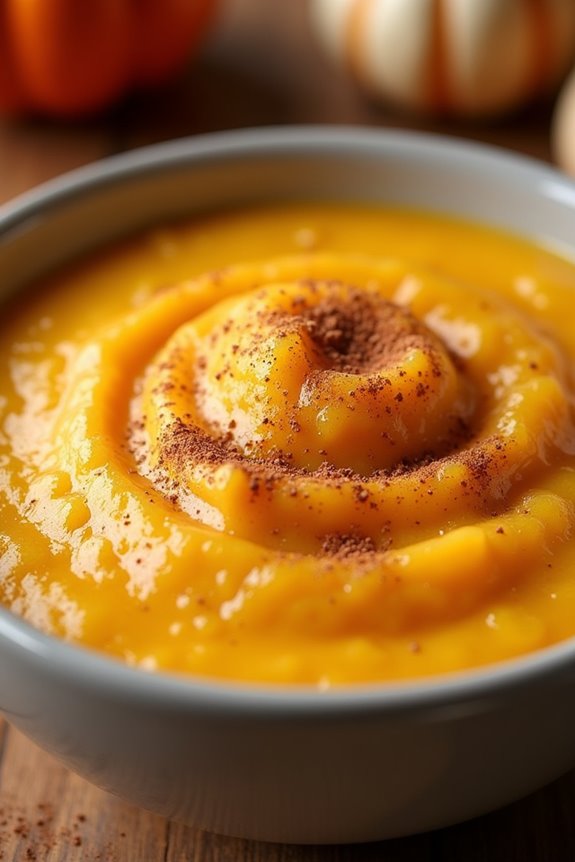 creamy pumpkin rice pudding