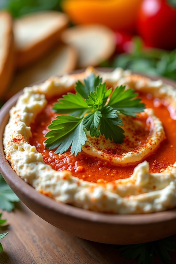 creamy roasted pepper dip