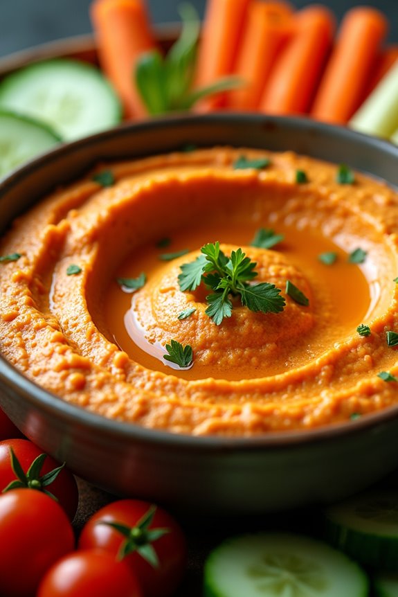 creamy roasted pepper dip