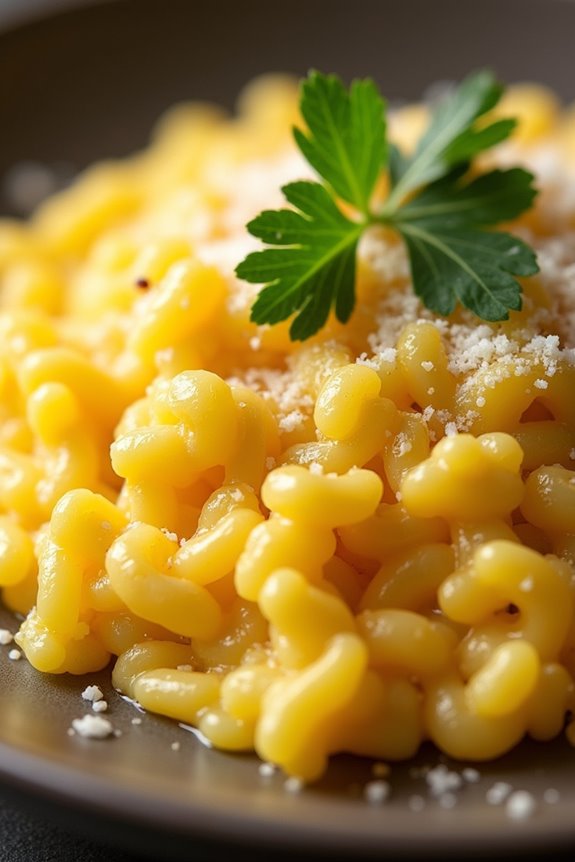 creamy saffron infused risotto