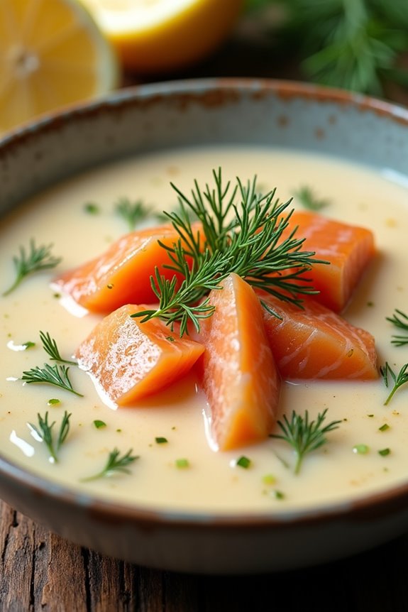 creamy salmon soup delight