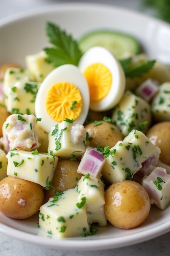 creamy scandinavian potato salad