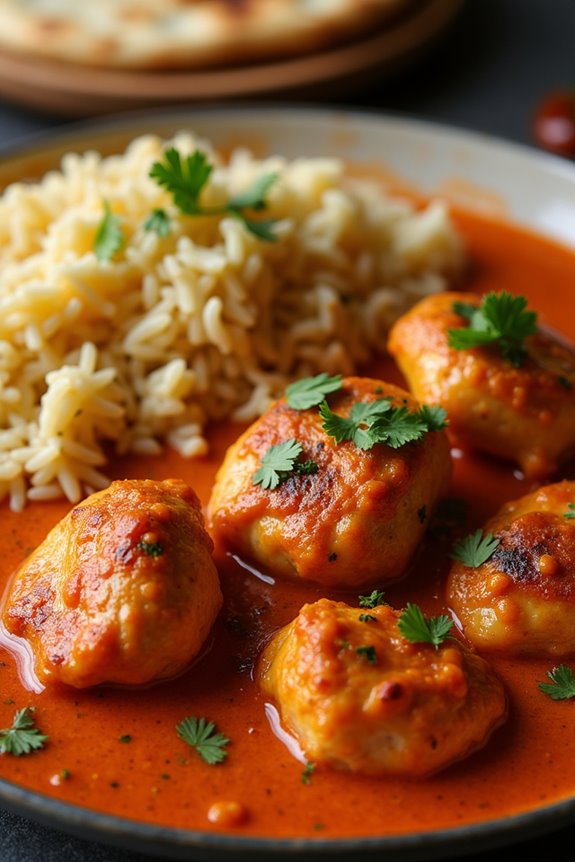 creamy spiced chicken dish