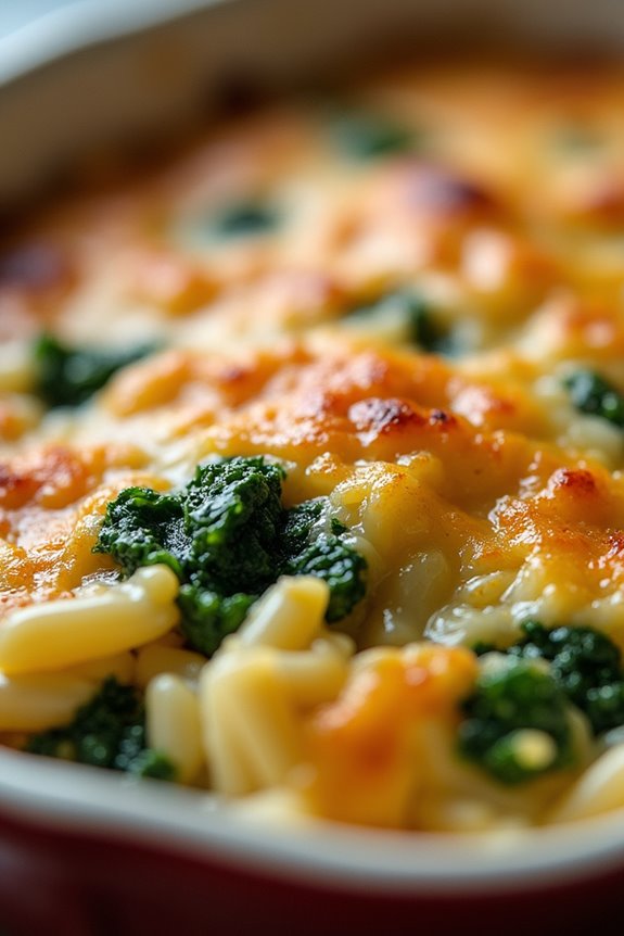 creamy spinach artichoke casserole