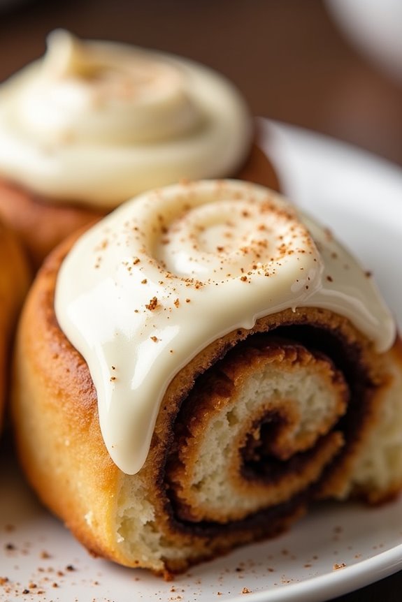creamy sweet cinnamon rolls