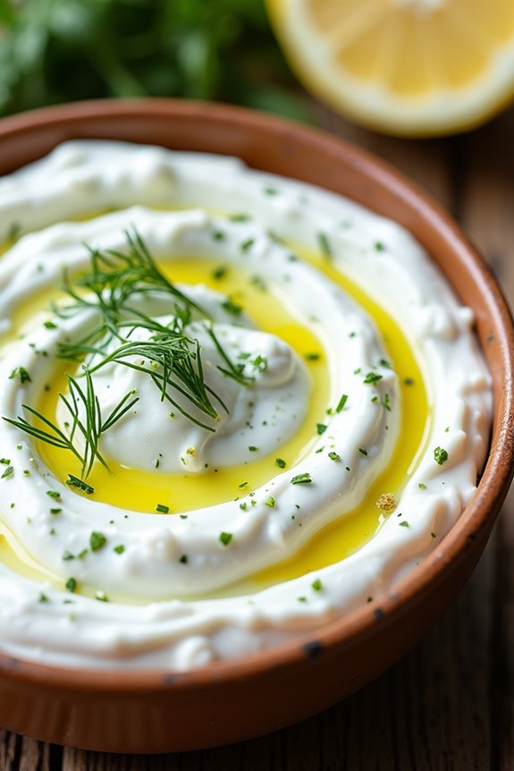 creamy tangy greek dip