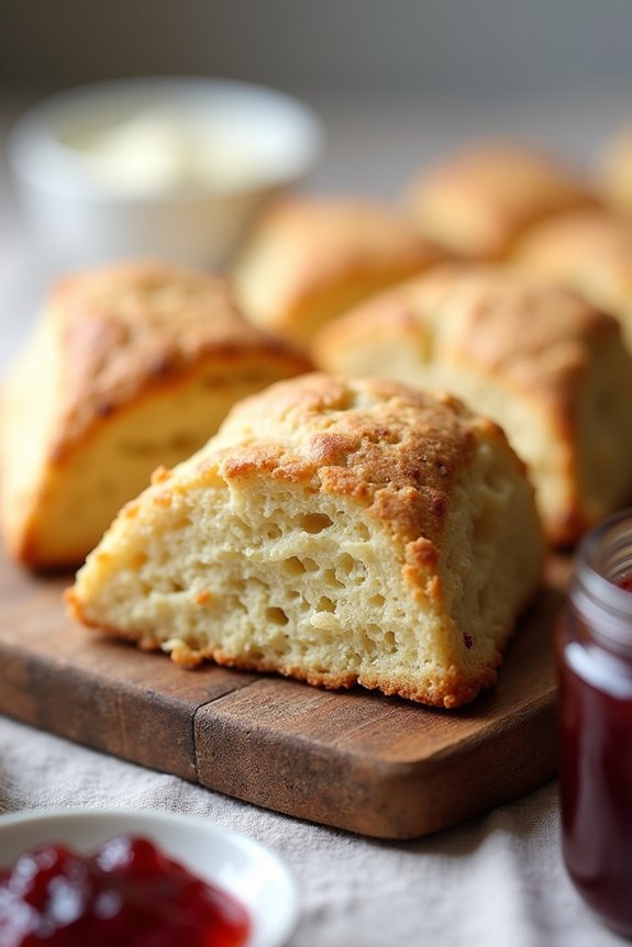 creamy vanilla bean scones