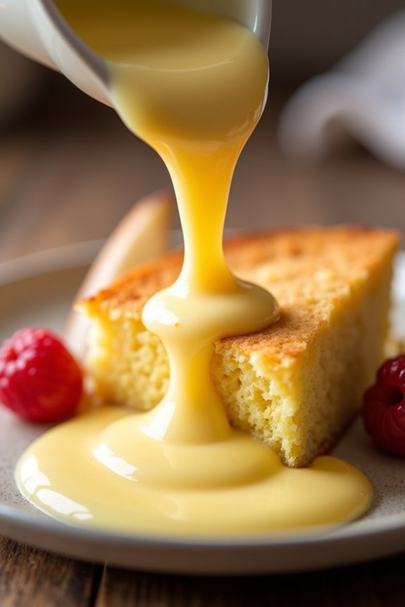 creamy vanilla dessert sauce