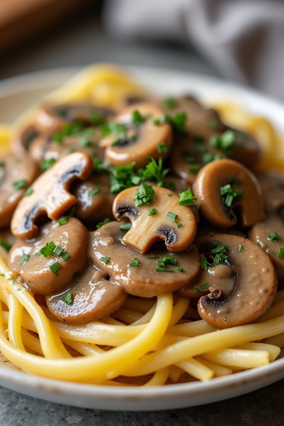 creamy vegan mushroom delight