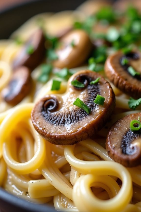 creamy vegan mushroom stroganoff