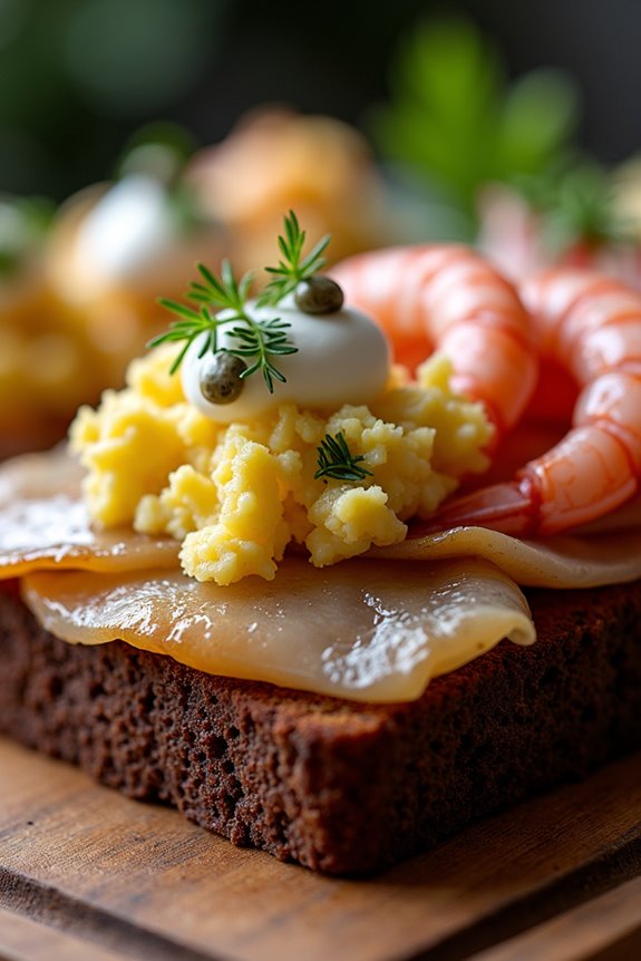 creative open faced sandwiches