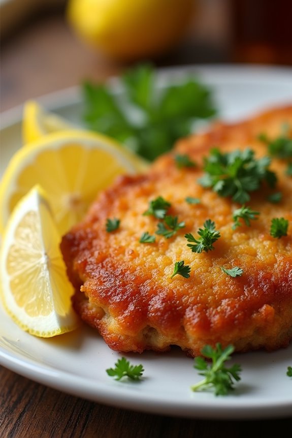 crispy breaded meat cutlets