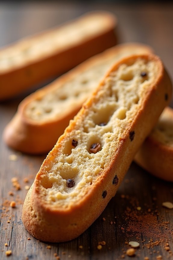 crispy cinnamon infused biscotti