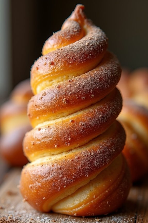crispy cylindrical sweet pastry