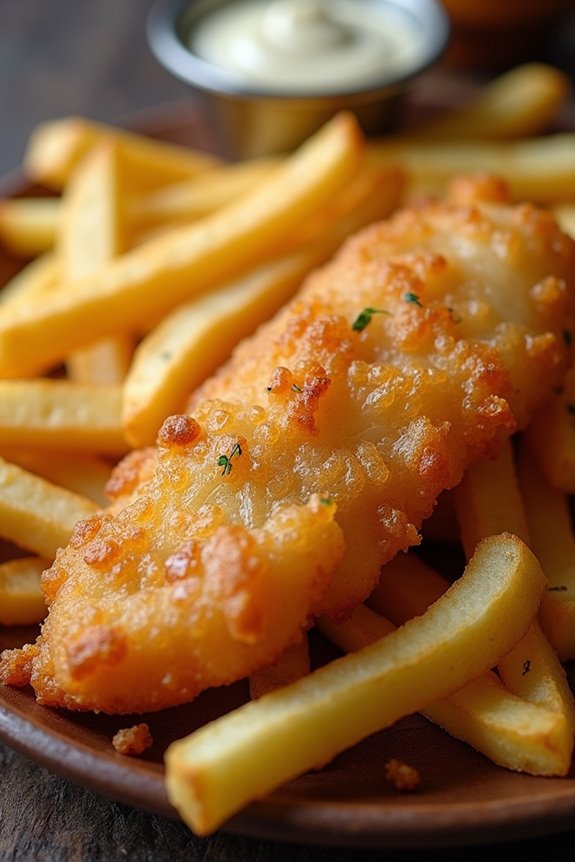 crispy fish thick fries
