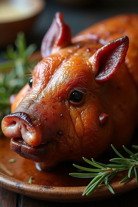 crispy flavorful suckling pig