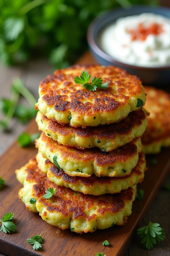 crispy mediterranean zucchini fritters