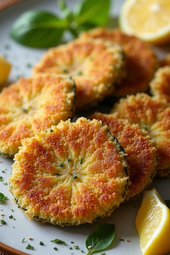 crispy mediterranean zucchini schnitzel