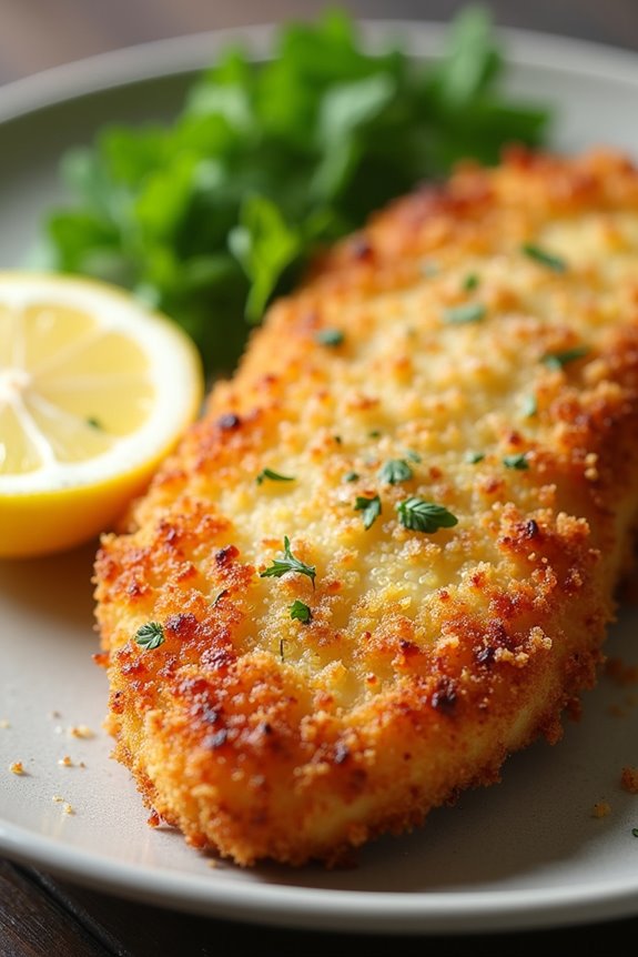 crispy parmesan crusted schnitzel delight