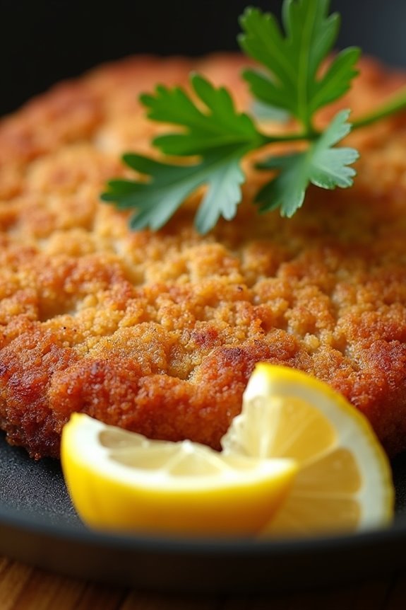 crispy tender flavorful schnitzel