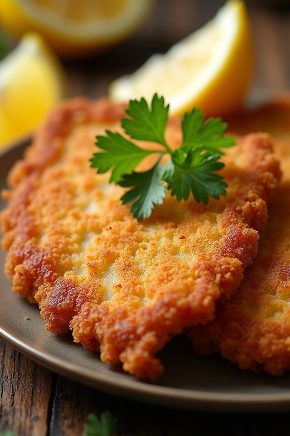 crispy tender hungarian schnitzel
