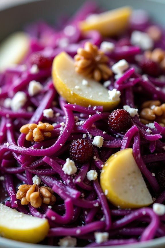 crunchy sweet colorful salad