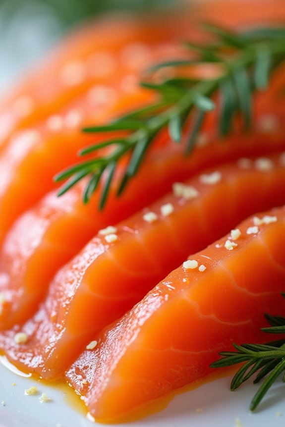cured salmon with dill