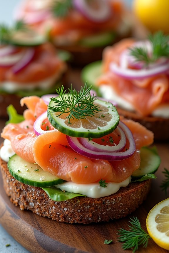 customizable danish open sandwiches