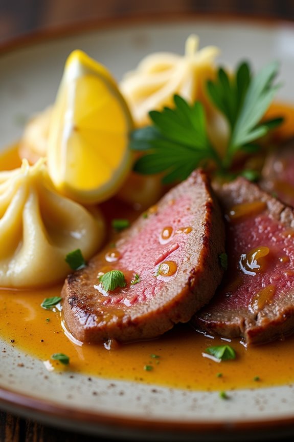 czech beef in creamy sauce