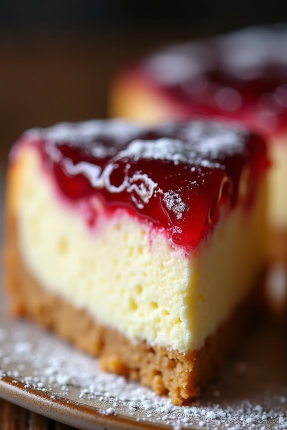 czech cheesecake with kolaczki crust