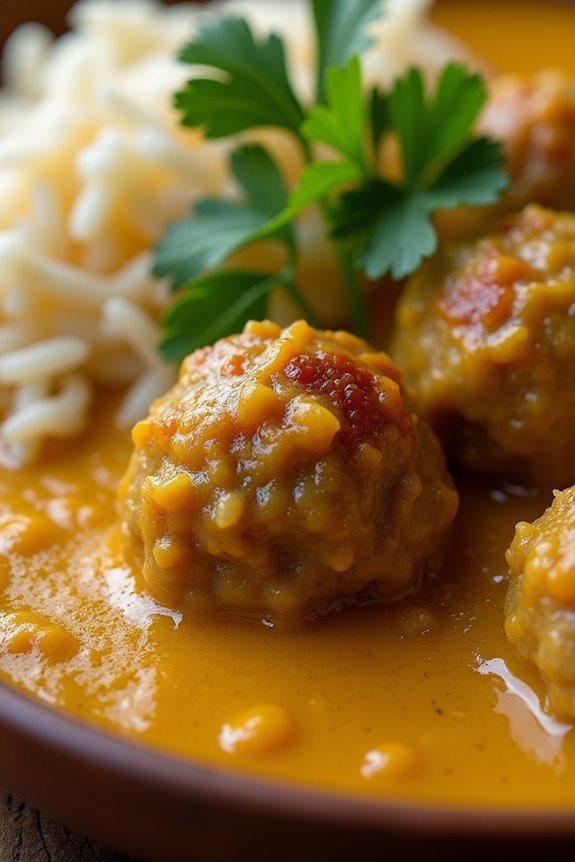 danish meatballs in curry
