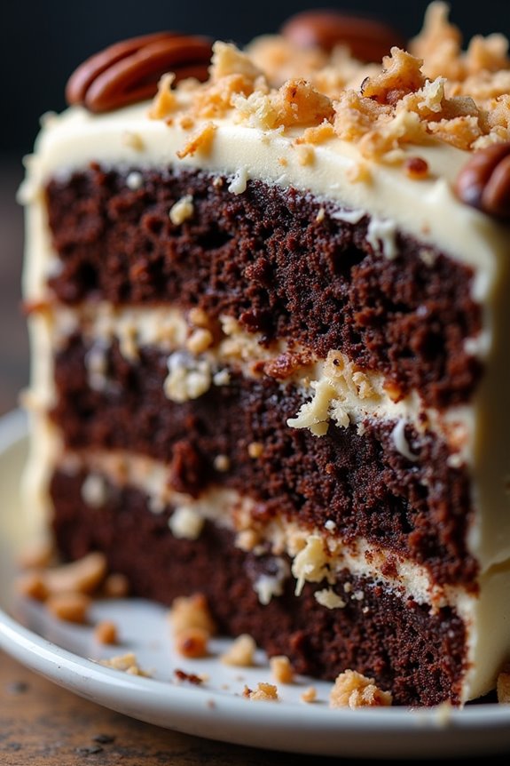 decadent chocolate coconut cake