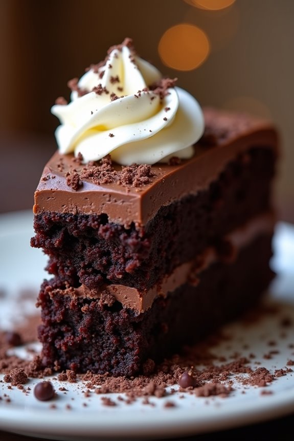 decadent chocolate fudge cake