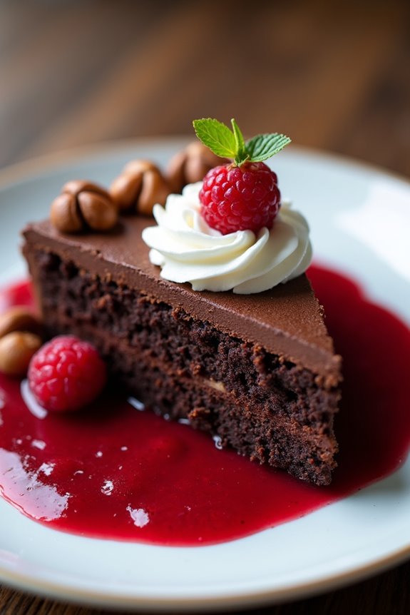decadent chocolate hazelnut dessert