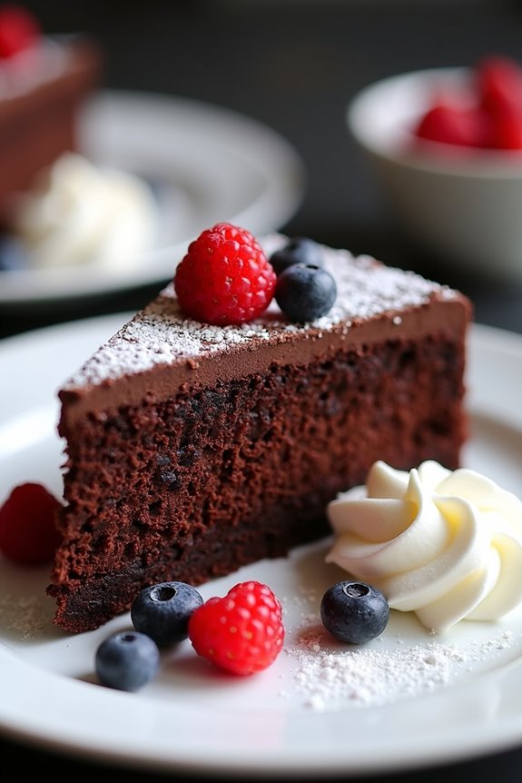 decadent gluten free chocolate torte