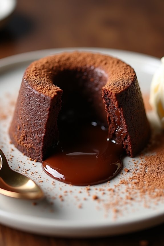 decadent molten chocolate dessert