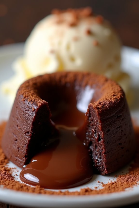 decadent molten chocolate dessert