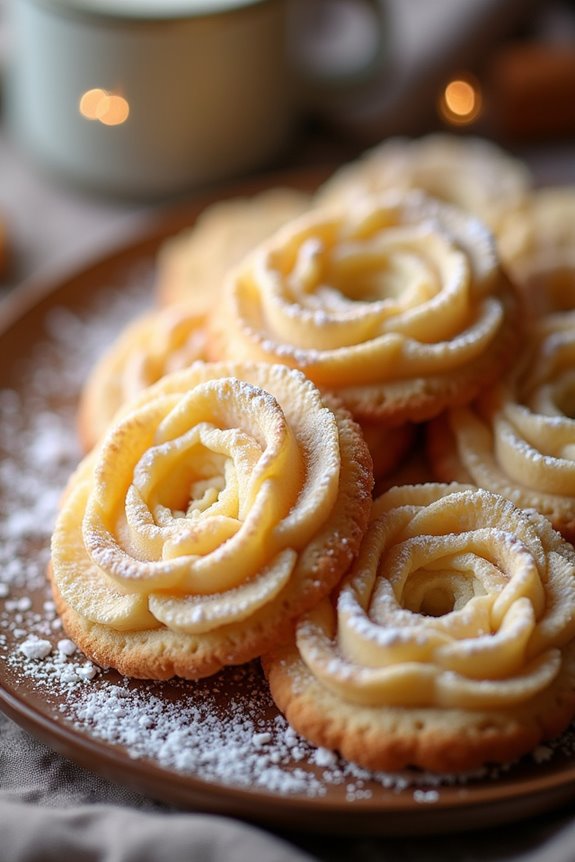 delicate fried scandinavian cookies