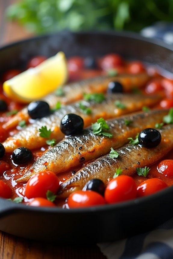 delicious baked sardine dish