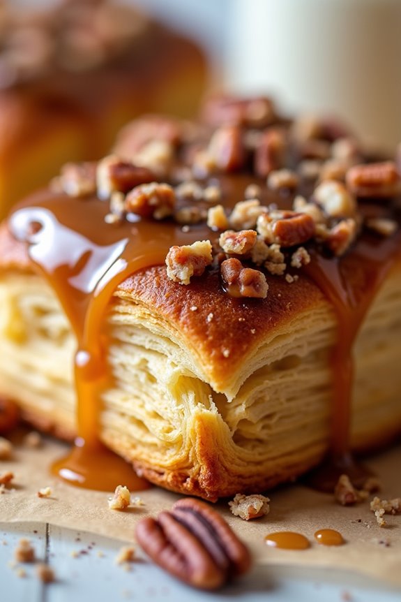 delicious caramel pecan pastry
