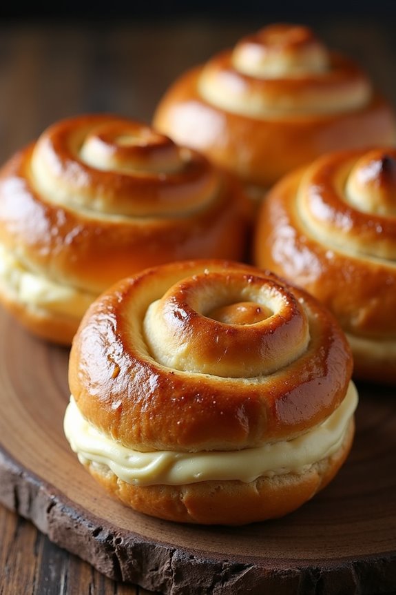 delicious cardamom cream buns