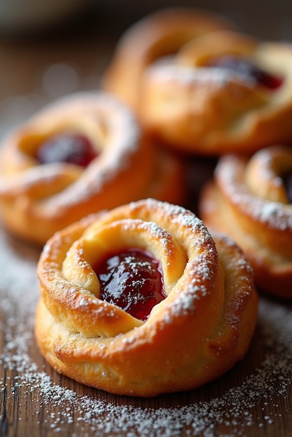 delicious fruit filled pastries